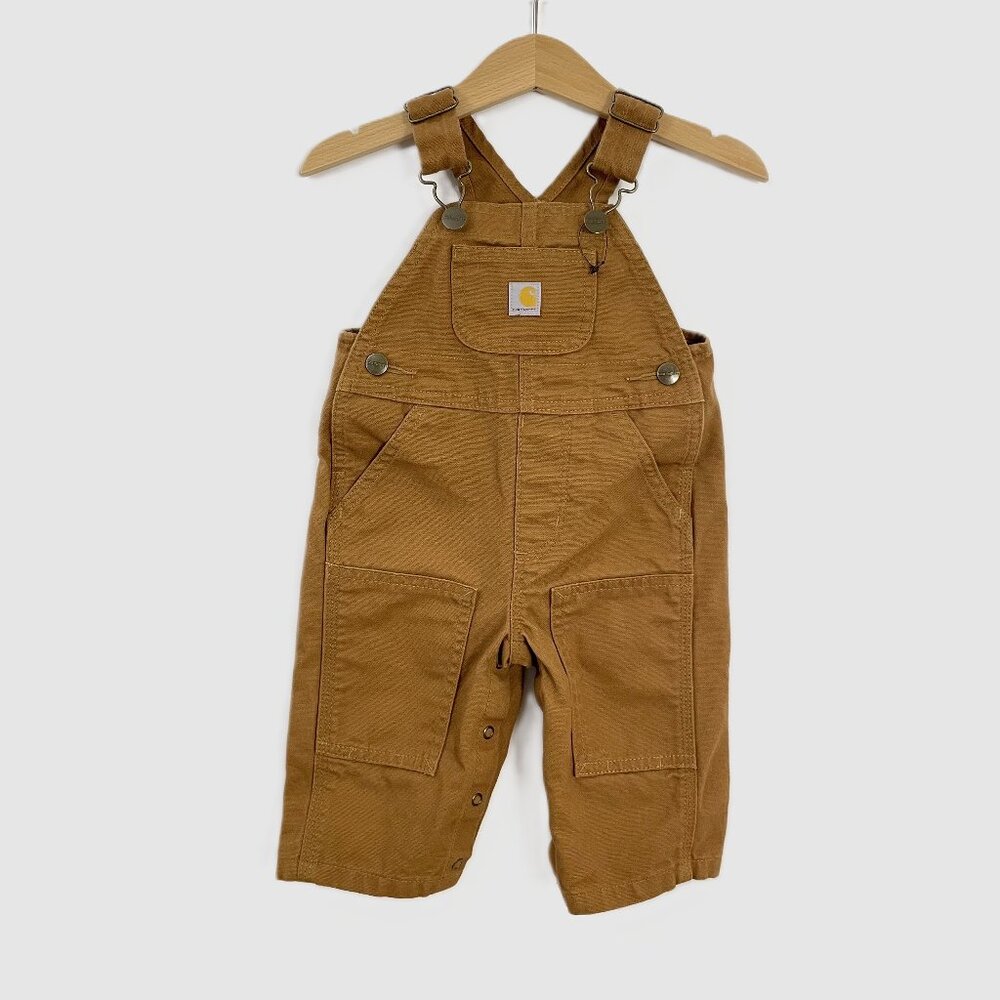 Carhartt Infant Canvas Bib Overalls – Carhartt Brown 6M
